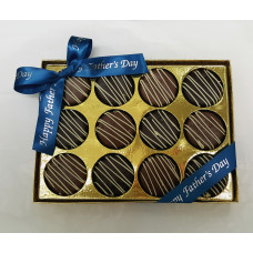 Sandwich Cookies Dipped in Chocolate (Box of 12)